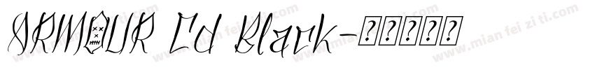 ARMOUR Cd Black字体转换